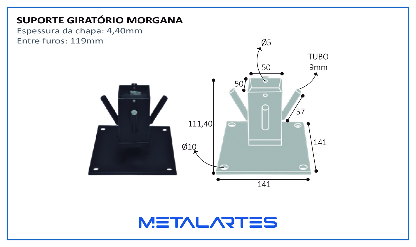 SUPORTE GIRATÓRIO MORGANA